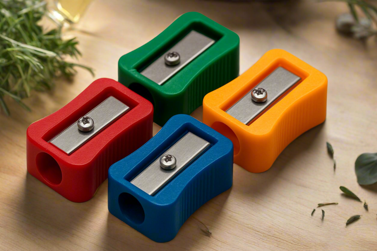 Single-Hole Pencil Sharpeners – Assorted Colors